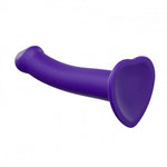 6.5" Strap-On-Me Silicone Dual Density Posable Dildo - Purple - Medium - RodeoH