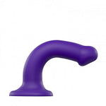 6.5" Strap-On-Me Silicone Dual Density Posable Dildo - Purple - Medium - RodeoH