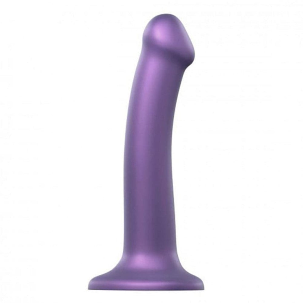 6.5" Strap-On-Me Silicone Suction Cup Dildo - Metallic Purple - RodeoH