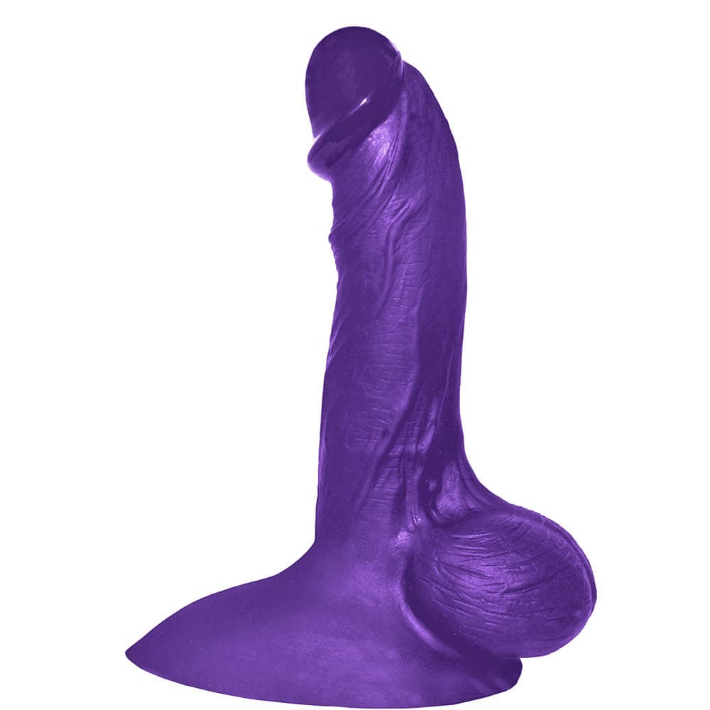 6.7" Flex Dual Density Silicone Dildo - Purple - RodeoH
