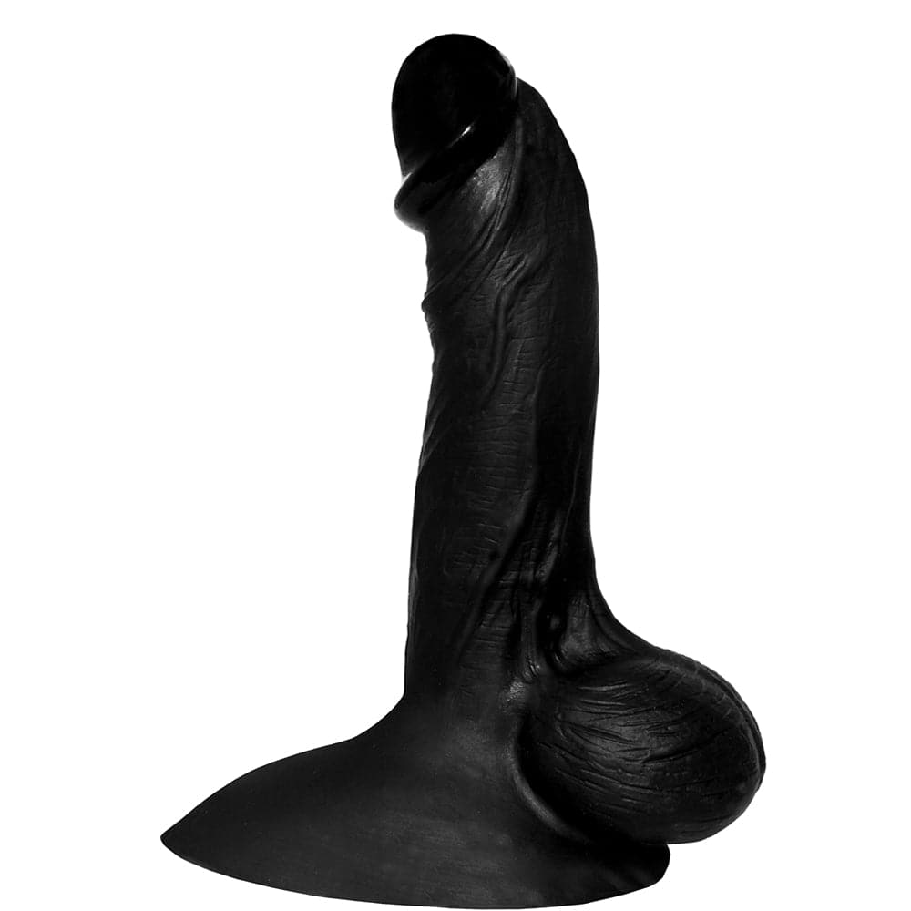 6.7" Flex Silicone Dildo - Black - RodeoH
