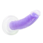7" Neo Elite Glow in the Dark Silicone Dual Density Dildo - Purple - RodeoH