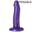 7" Posable Dual Density Silicone Dildo - Purple Pearlescent - RodeoH