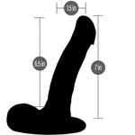 7" SoReal Posable Plus - Floating Balls Realistic Dual Density Dildo - RodeoH