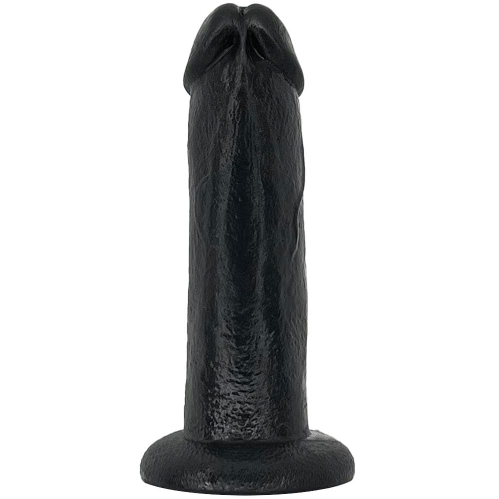 7" SoReal Posable Silicone Dual Density Dildo - Black - RodeoH