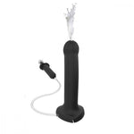 7" Strap-On-Me Silicone Cum Dildo - Black - RodeoH
