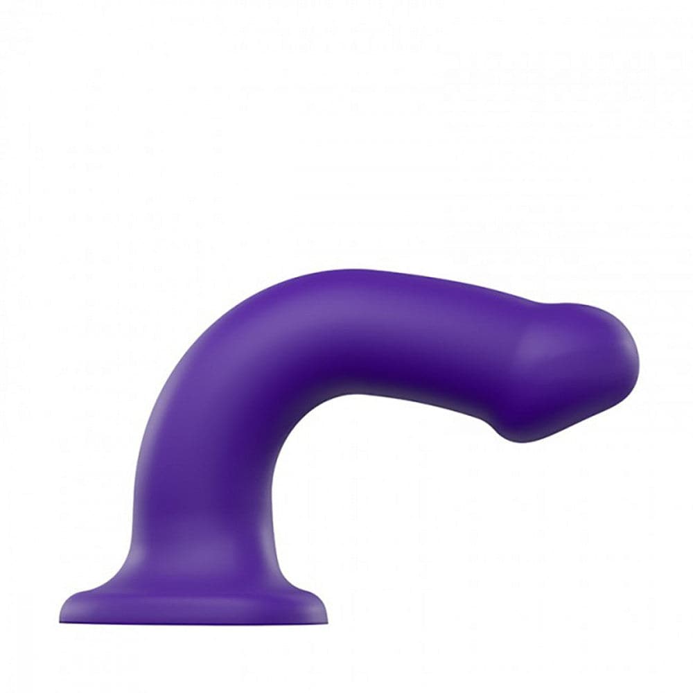7" Strap-On-Me Silicone Dual Density Posable Dildo - Purple - Large - RodeoH