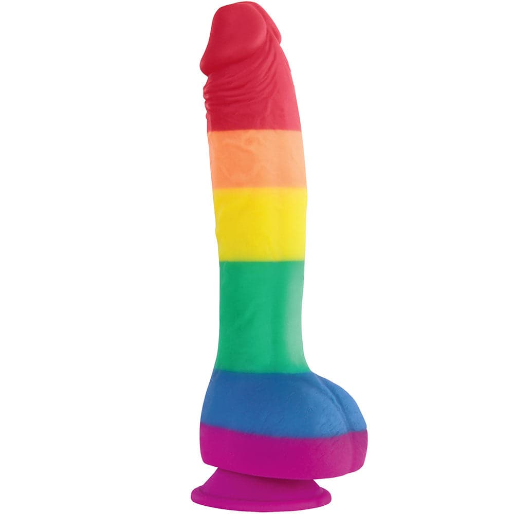 8" Colours Pride Silicone Dildo - Suction Cup - RodeoH