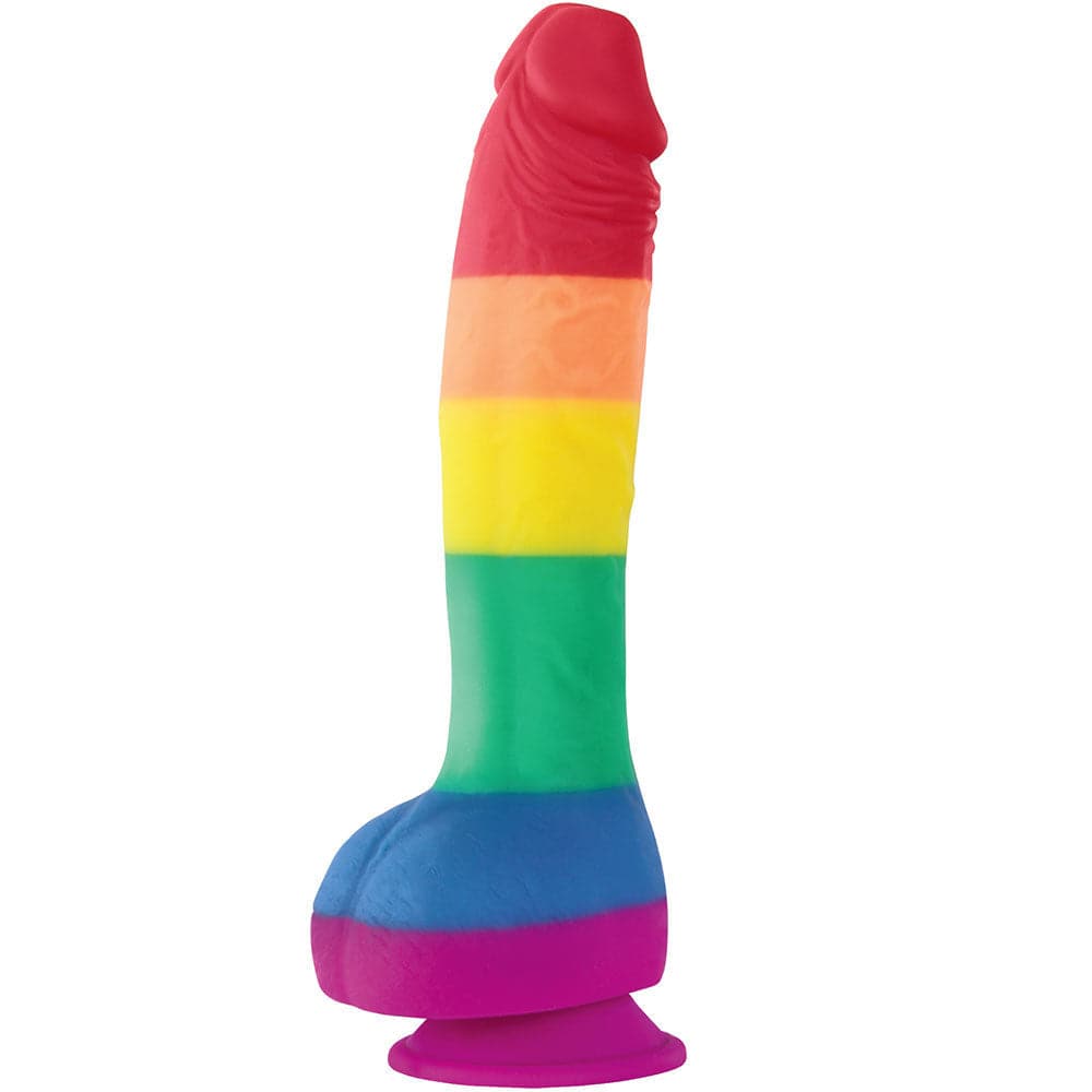8" Colours Pride Silicone Dildo - Suction Cup - RodeoH
