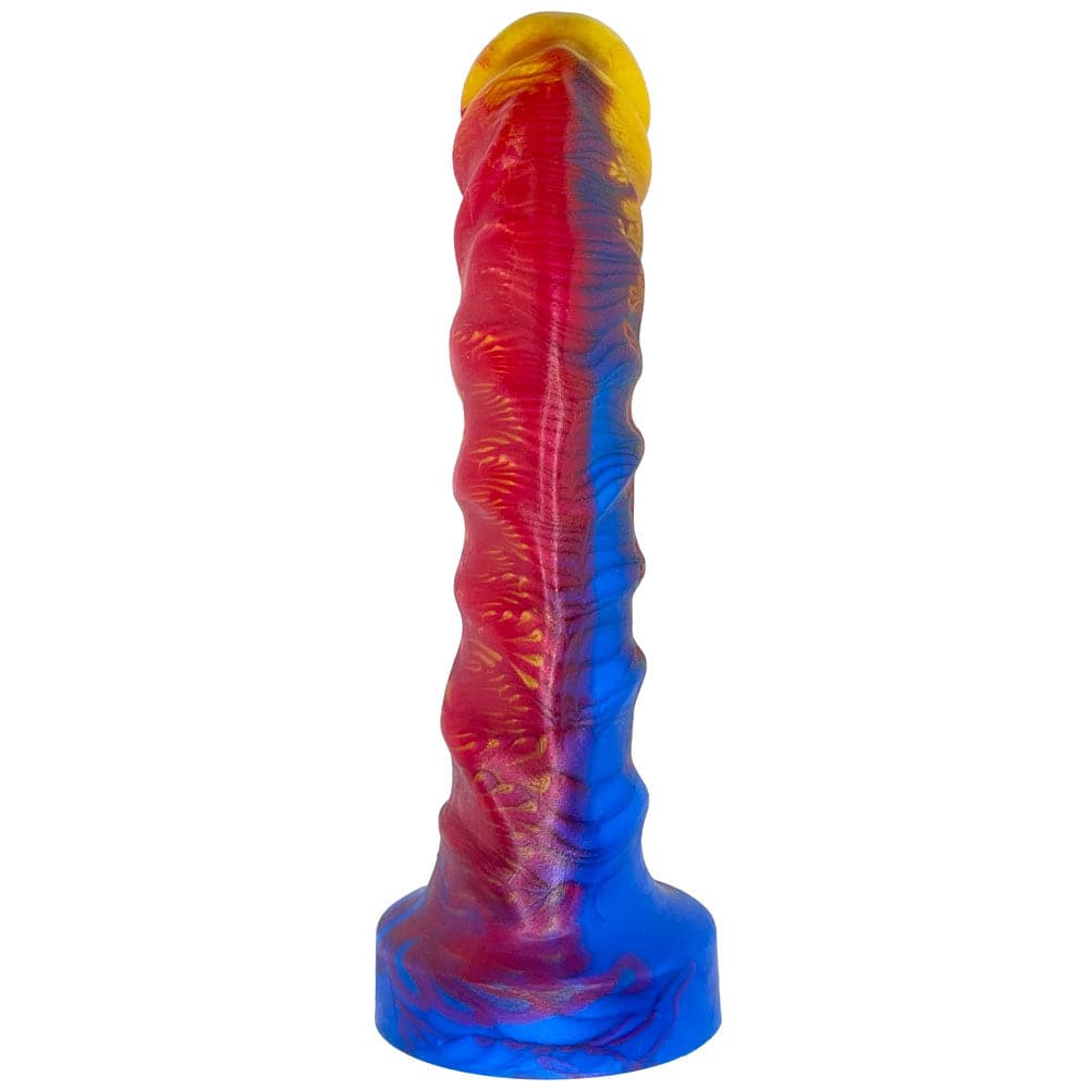 8" Night King Silicone Dildo by Uberrime - Fire & Ice - RodeoH
