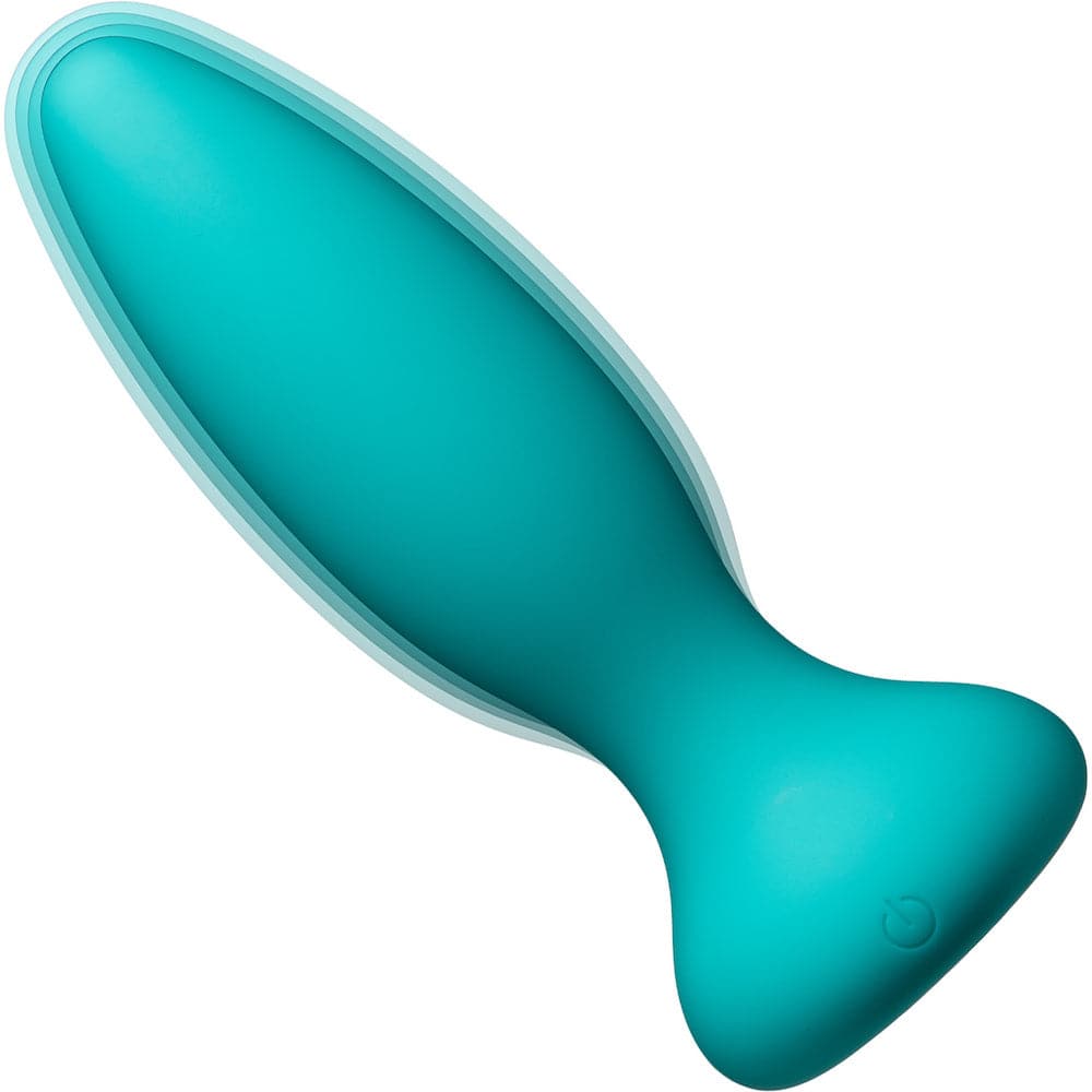 A-Play Vibe Beginner Anal Plug with Remote Control - Teal - RodeoH