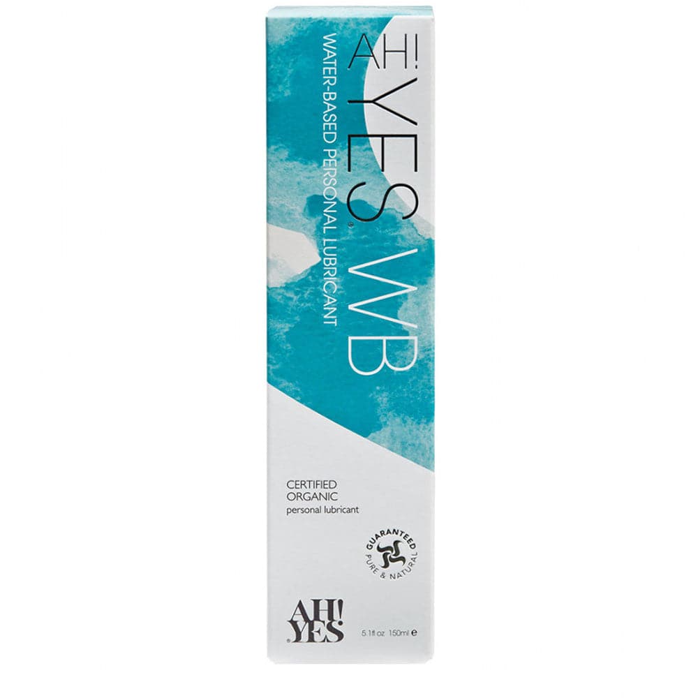 ah! yes organic lubricant water based 5.1oz box front