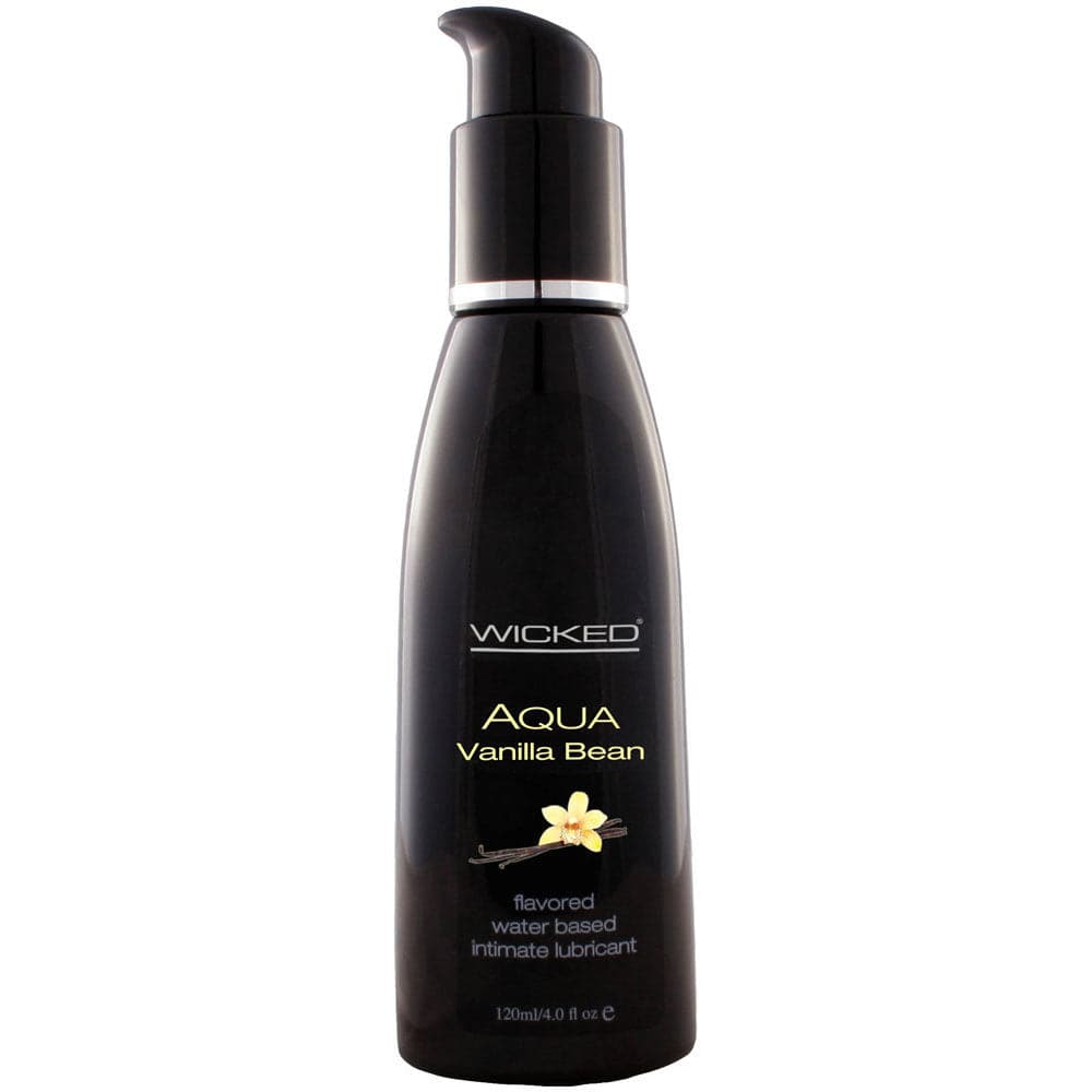 Aqua Vanilla Bean Flavored Lubricant (4 fl. oz.) by Wicked Sensual Care - RodeoH