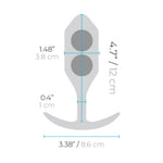 B Vibe Weighted Snug Plug Large - Lime - RodeoH