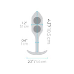 B Vibe Weighted Snug Plug Medium - Green - RodeoH