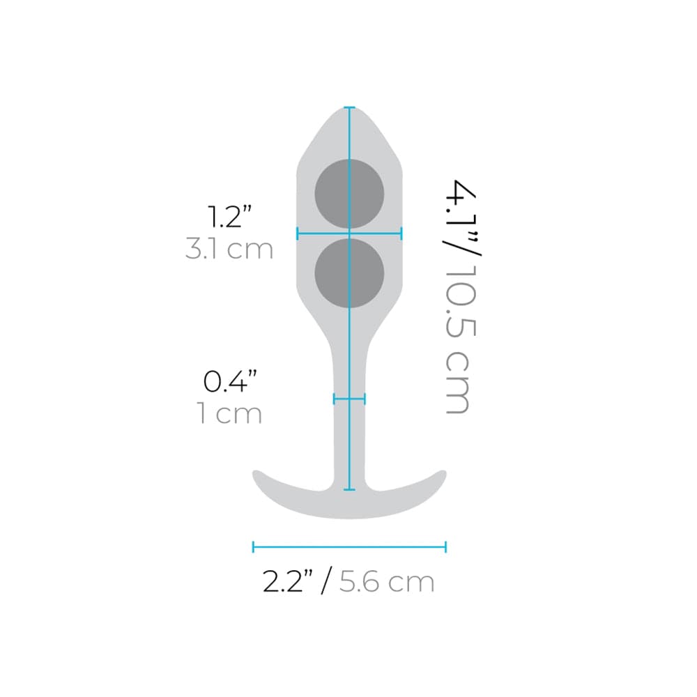 B Vibe Weighted Snug Plug Medium - Green - RodeoH