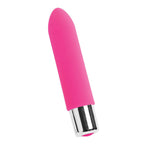 Bam Mini Silicone Bullet Vibe - Rechargeable - Hot Pink - RodeoH