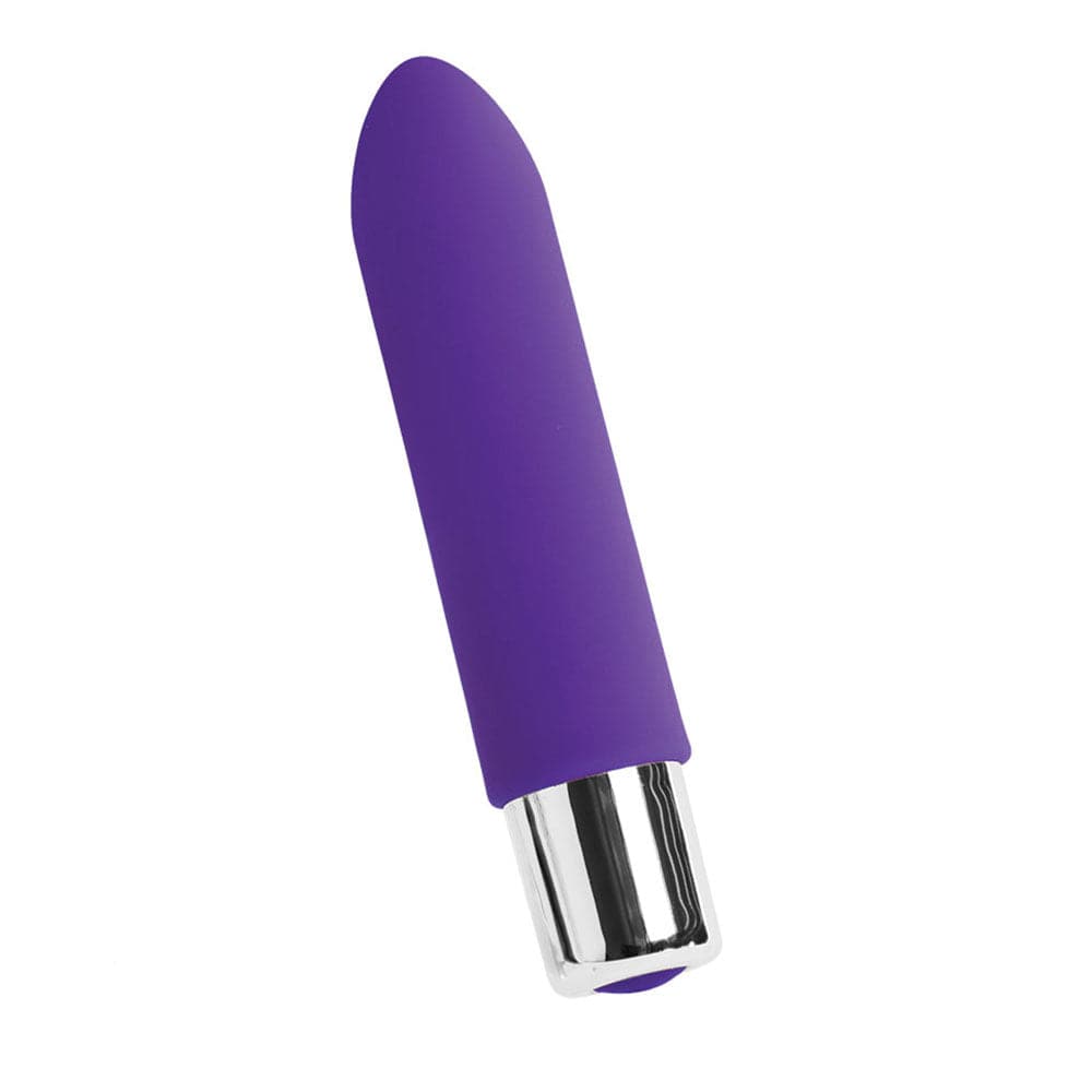 Bam Mini Silicone Bullet Vibe - Rechargeable - Indigo - RodeoH