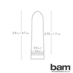 Bam Silicone Bullet Vibe - Rechargeable - Hot Pink - RodeoH