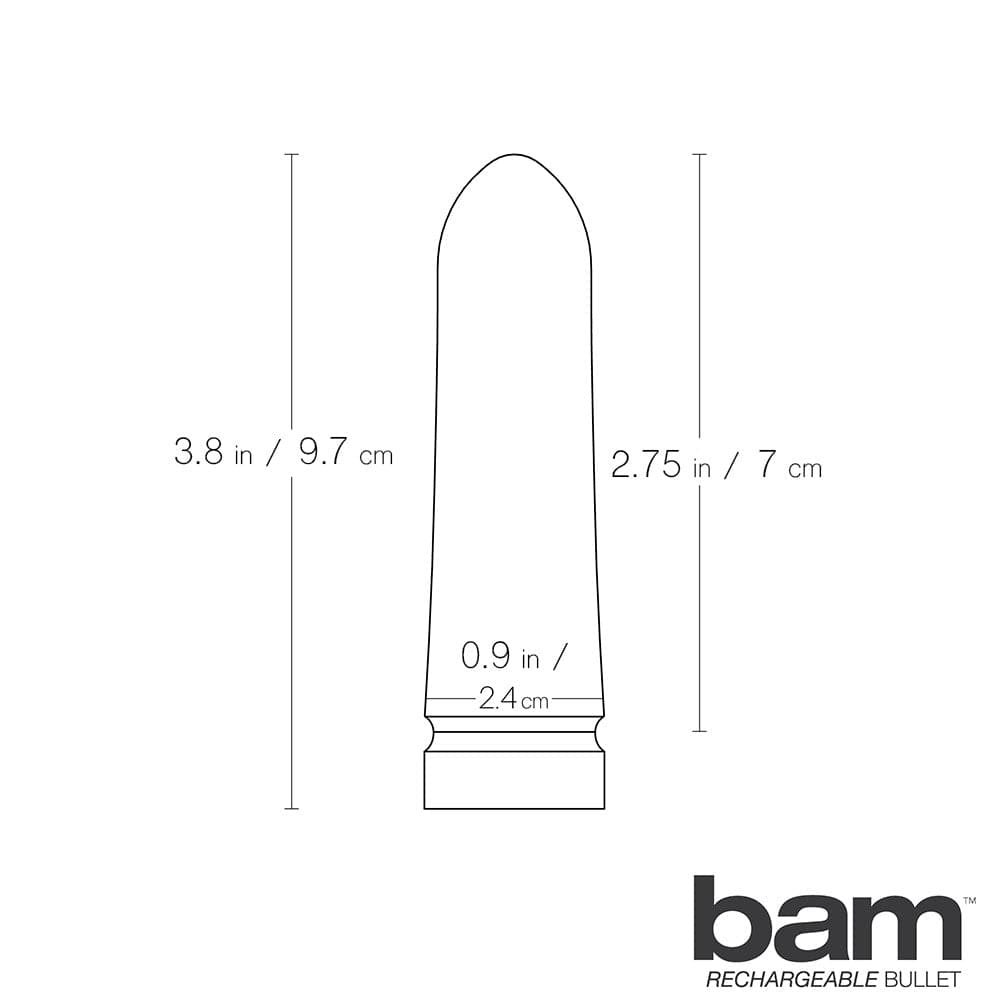 Bam Silicone Bullet Vibe - Rechargeable - Turquoise - RodeoH