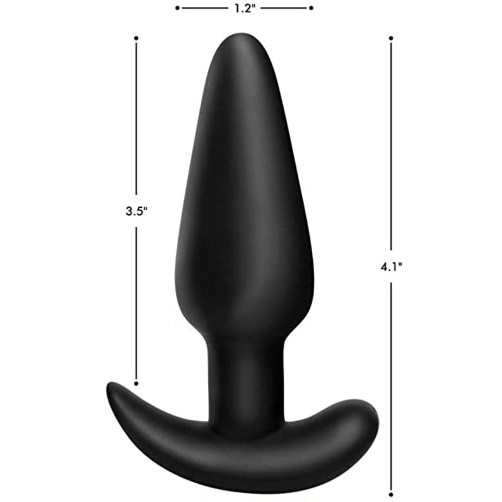 Bang! 21x Vibrating Silicone Rechargeable Butt Plug - Remote Control - Black - RodeoH