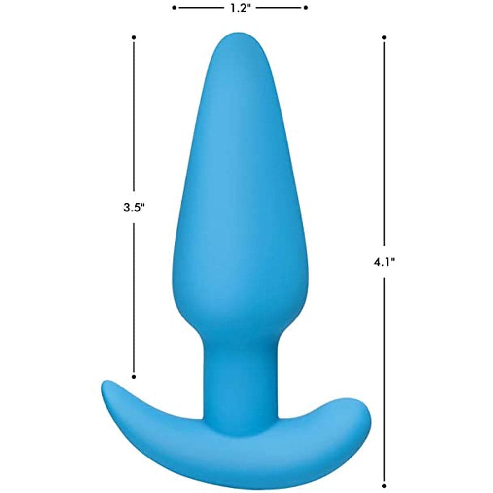 Bang! 21x Vibrating Silicone Rechargeable Butt Plug - Remote Control - Blue - RodeoH