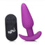Bang! 21x Vibrating Silicone Rechargeable Butt Plug - Remote Control - Purple - RodeoH