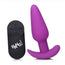 Bang! 21x Vibrating Silicone Rechargeable Butt Plug - Remote Control - Purple