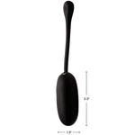 BANG! 28X Plush Silicone Rechargeable Egg - Remote Control - Black - RodeoH