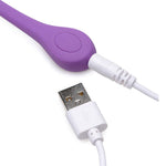 BANG! 28X Plush Silicone Rechargeable Egg - Remote Control - Purple - RodeoH
