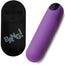 Bang! Vibrating Silicone Rechargeable Bullet - Remote Control - Purple
