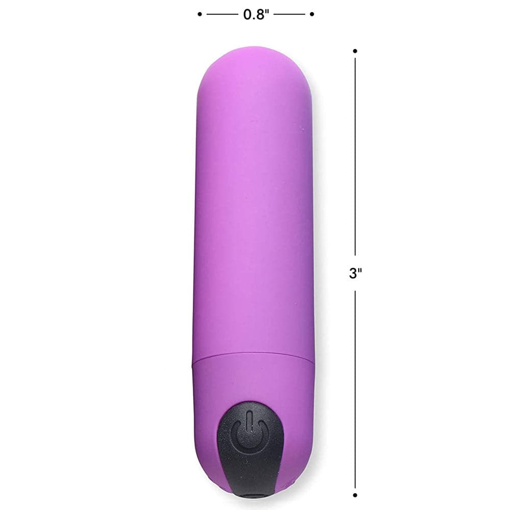 Bang Vibrating Silicone Rechargeable Bullet Remote Control Purple