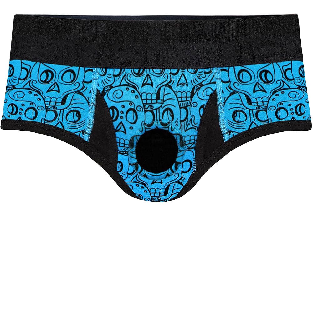 Brief+ Harness - Turquoise Skulls - RodeoH