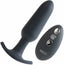 Bump Plus Rechargeable Silicone Anal Vibrator with Remote Control - Black - RodeoH
