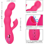 California Dreaming Oceanside Orgasm Rabbit Silicone Rabbit with Clitoral Suction - RodeoH