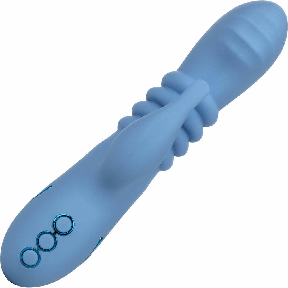 California Dreaming Santa Cruz Thrusting Rabbit Silicone Vibrator - RodeoH
