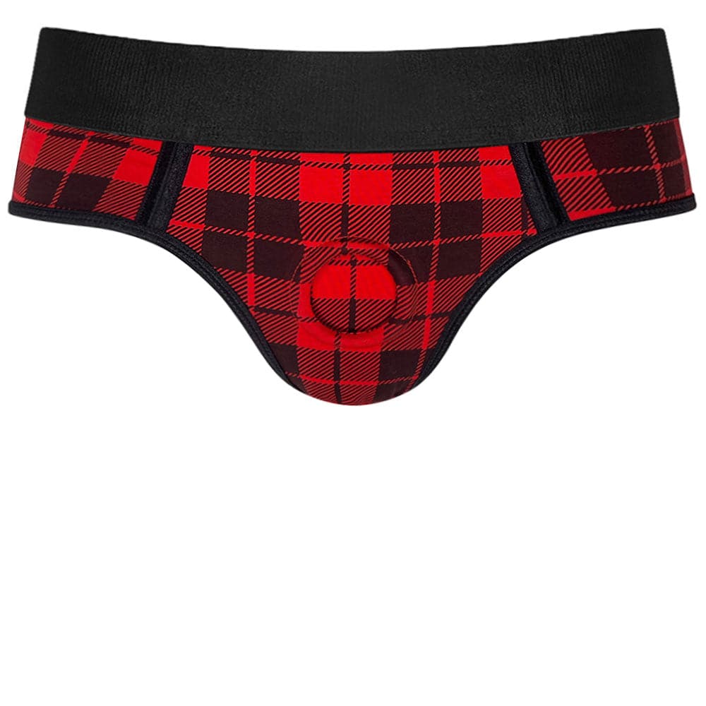 Cheeky Panty+ Harness - Red Plaid - RodeoH