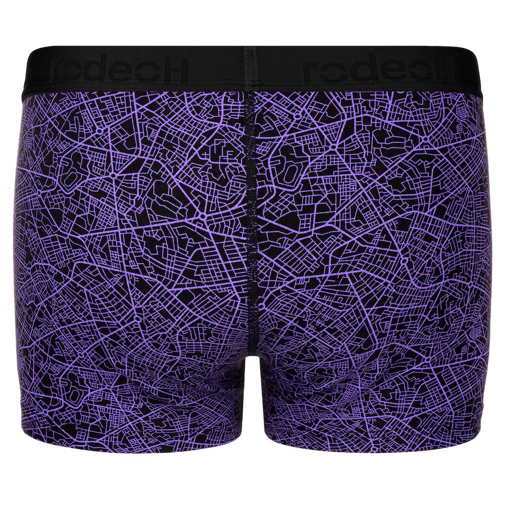 Classic Top Loading Boxer Packing Underwear - Geometric Purple - RodeoH