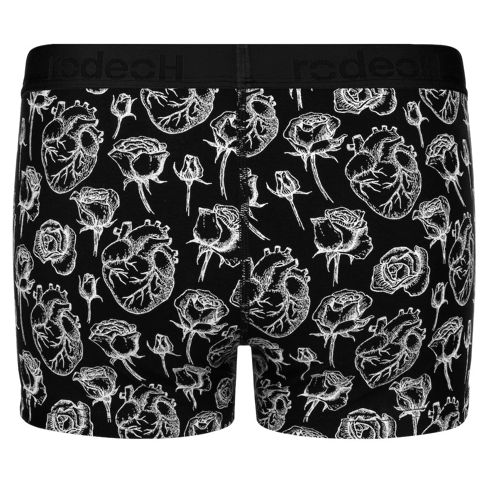 Classic Top Loading Boxer Packing Underwear - Hearts & Roses - RodeoH