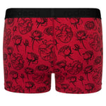 Classic Top Loading Boxer Packing Underwear - Hearts & Roses Red - RodeoH