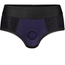 Crotchless Panty Harness - Black & Violet - RodeoH