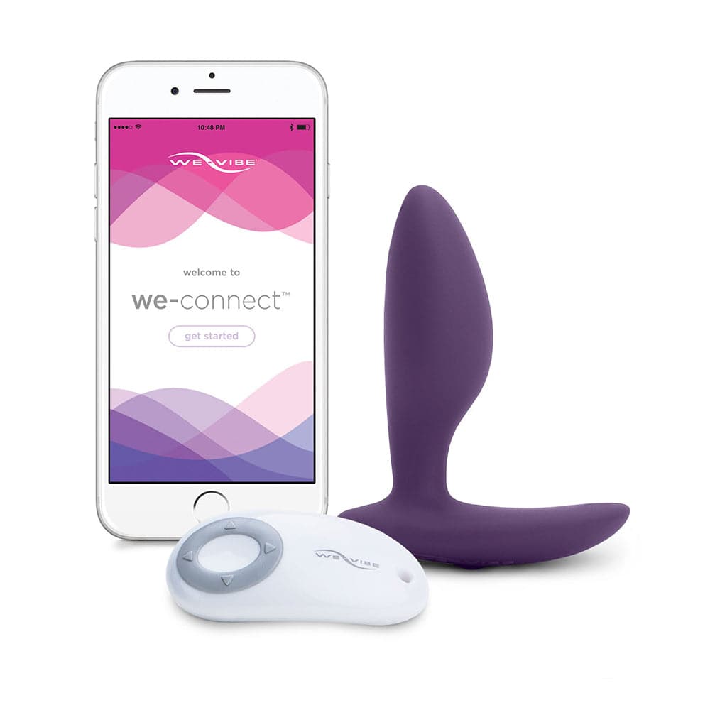 Ditto - Vibrating Anal Plug - We-Connect App - Purple - RodeoH