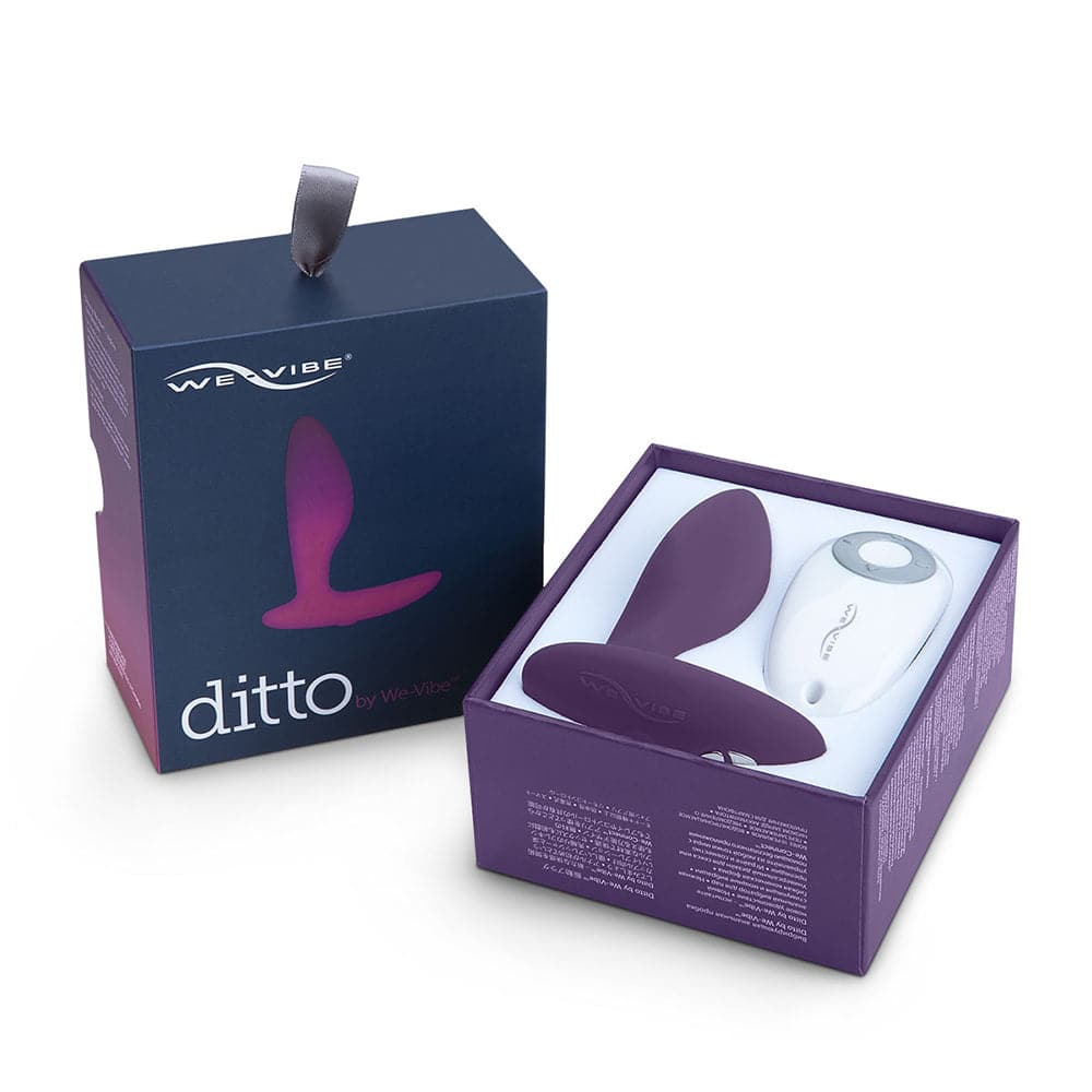 Ditto - Vibrating Anal Plug - We-Connect App - Purple - RodeoH