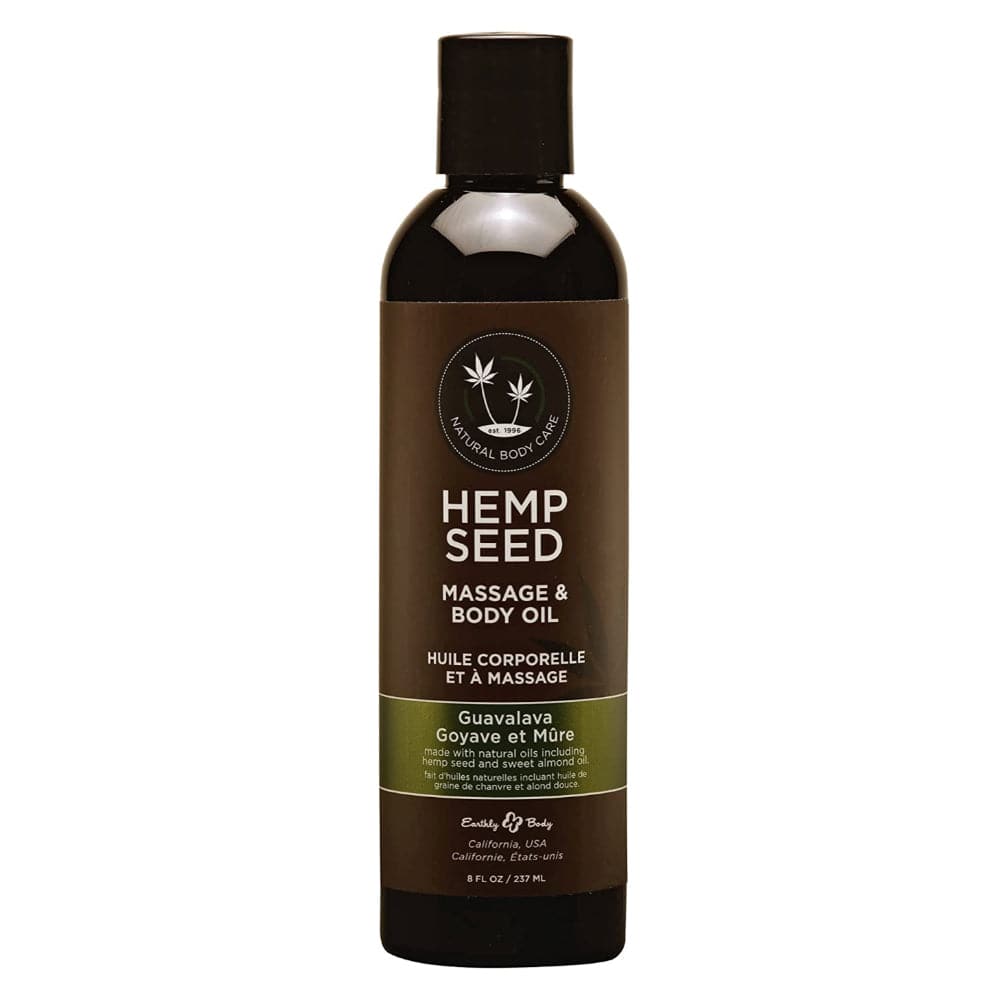 Earthly Body Hemp Seed Massage Oil - Guavalava - RodeoH