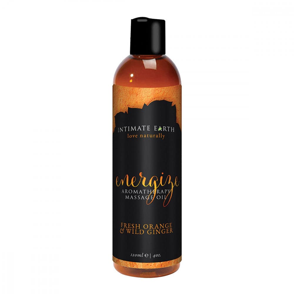 Energize Aromatherapy Massage Oil 4 oz. - Orange & Wild Ginger - RodeoH