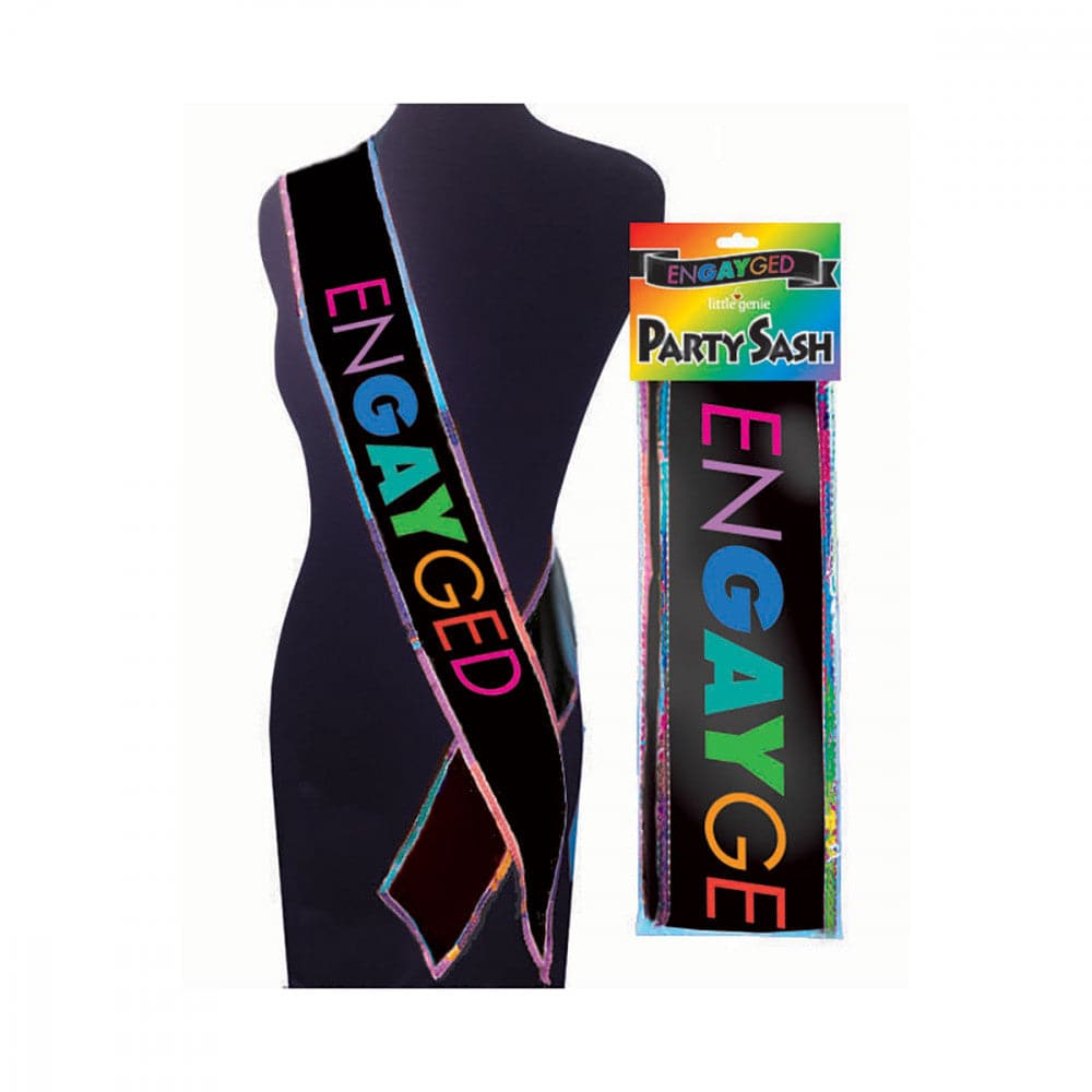 EnGAYged Pride Rainbow Party Sash - RodeoH