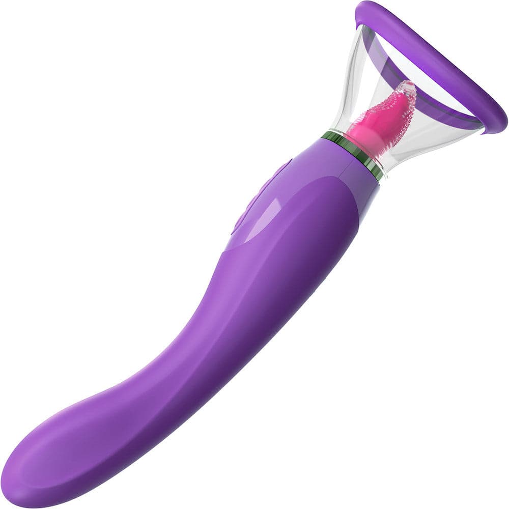 Fantasy For Her - Her Ultimate Pleasure Silicone Vibrating Rechargeable Clit Stimulator - Purple - RodeoH