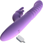 Fantasy For Her - Thrusting Silicone Rabbit Rechargeable - Purple - RodeoH