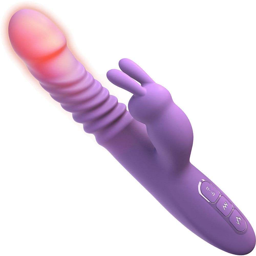 Fantasy For Her - Thrusting Silicone Rabbit Rechargeable - Purple - RodeoH