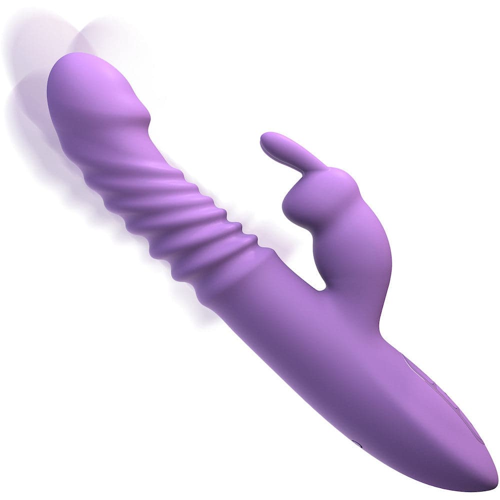 Fantasy For Her - Thrusting Silicone Rabbit Rechargeable - Purple - RodeoH